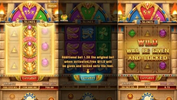 Treasure Raiders Slot Game Extra Bet