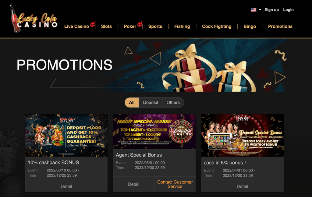 Lucky Cola Casino Promotions 